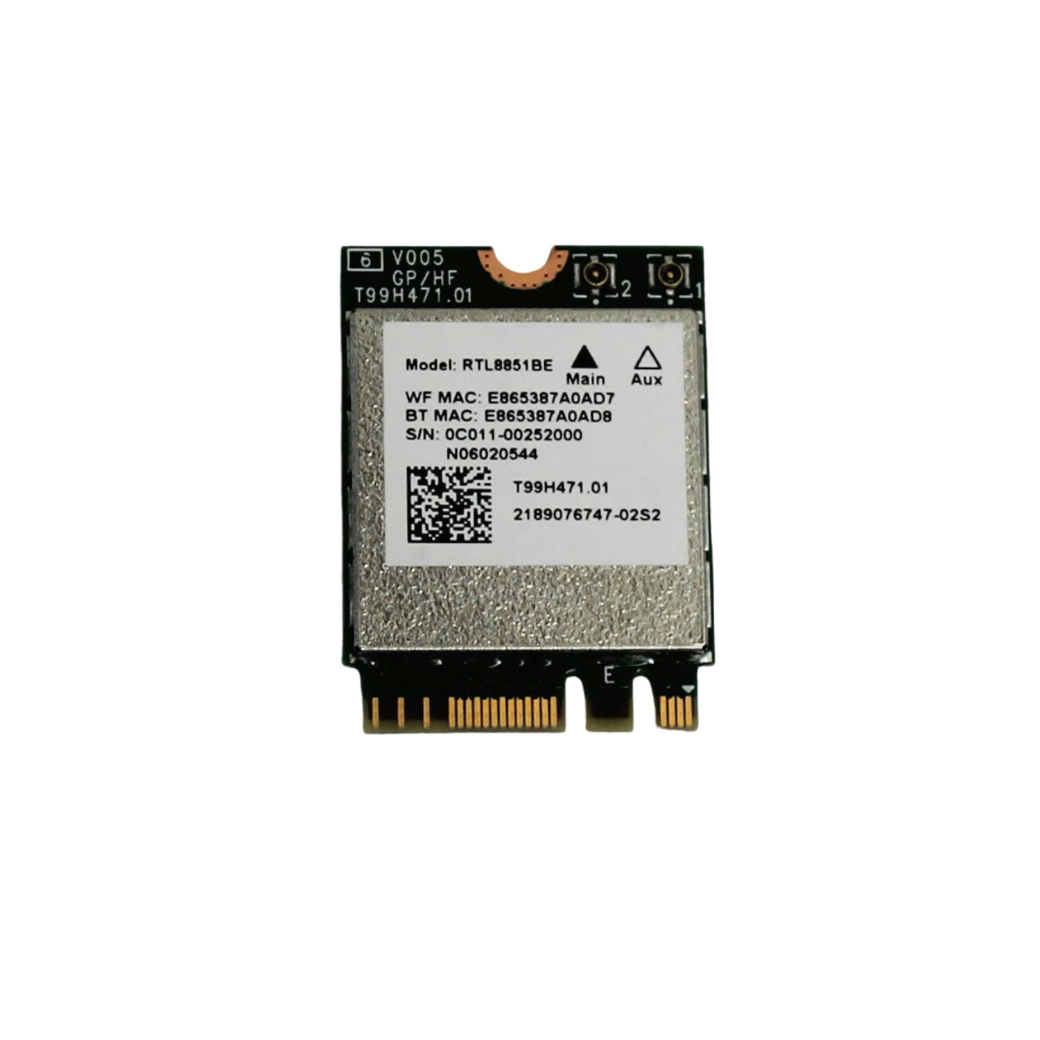 0C011-00252000 ASUS F1504VAP-IS76P VivoBook 15 WiFi6 AX + BT M.2 2230 Grade A