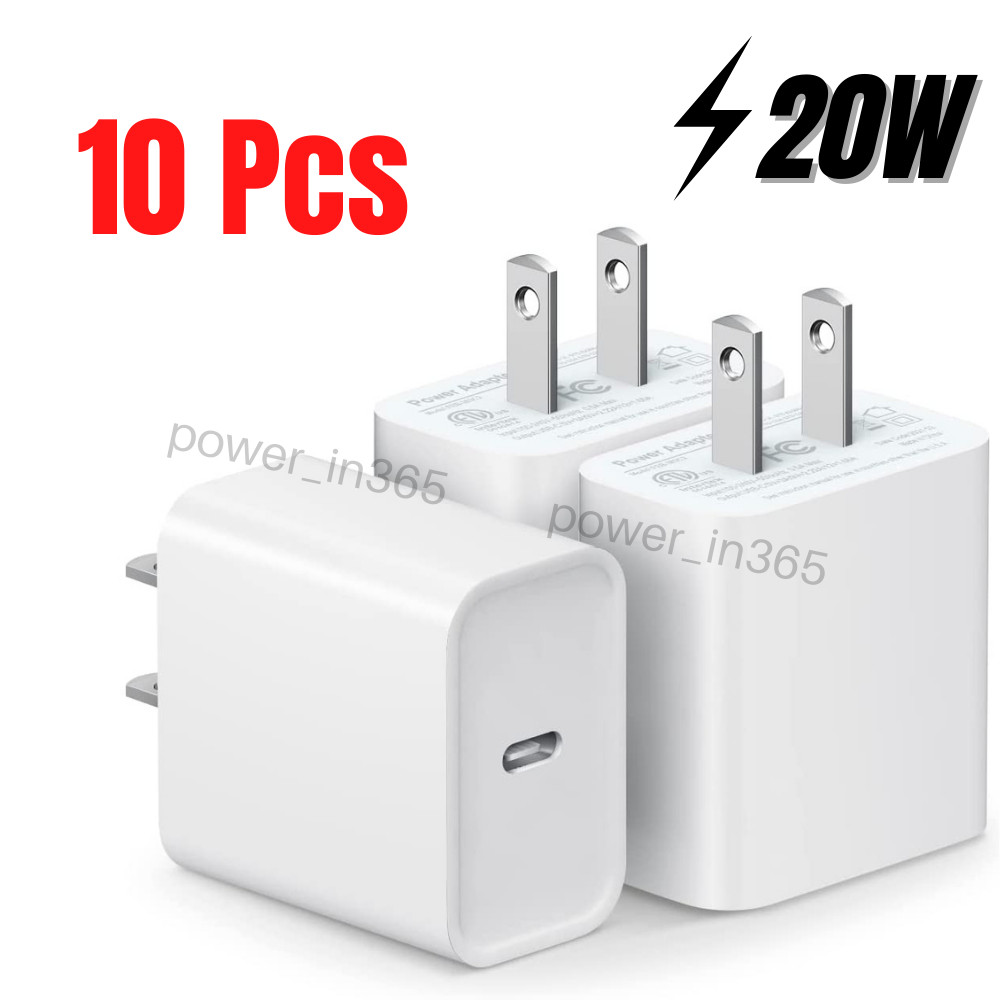 20W PD USB-C Fast Charger Power Adapter Plug For iPhone iPad Android Samsung Lot