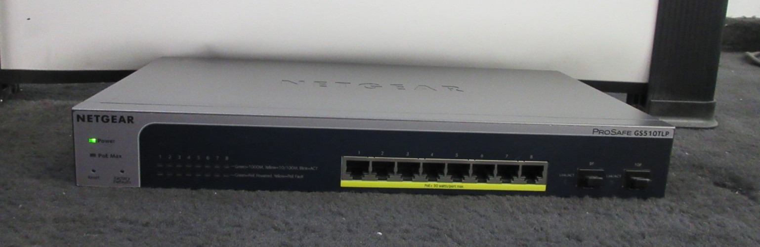 NETGEAR PROSAFE GS510TLP  PoE+ Rack Ears