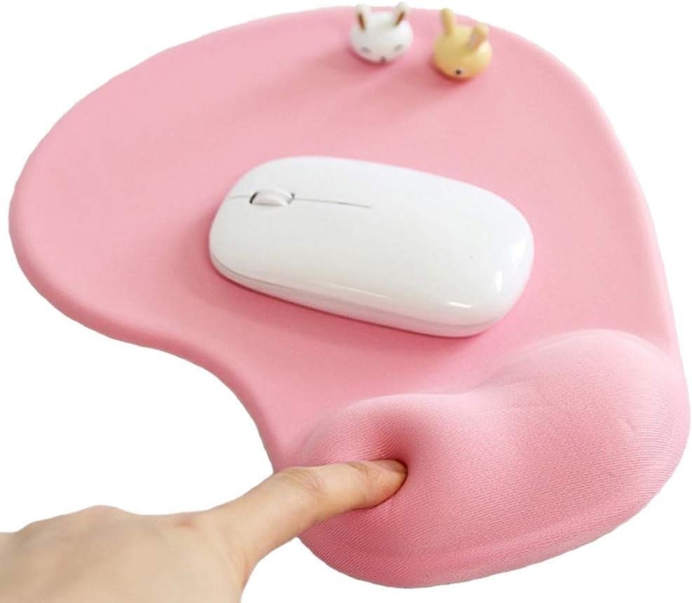 Mouse Pad Gel Wrist Rest Support Ergonomic Desk Mat Non Slip Rubber Base