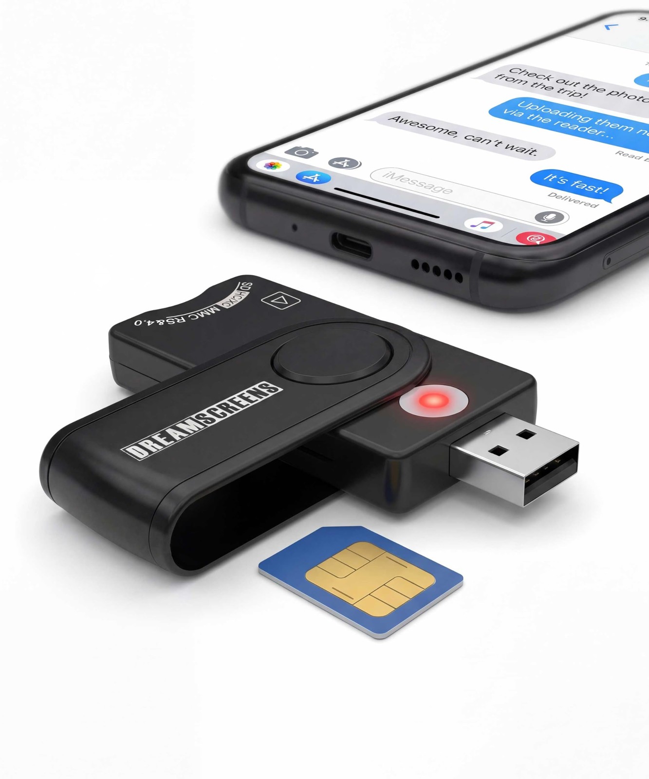 USB SIM Card Reader Nano SIM Text Message Recovery