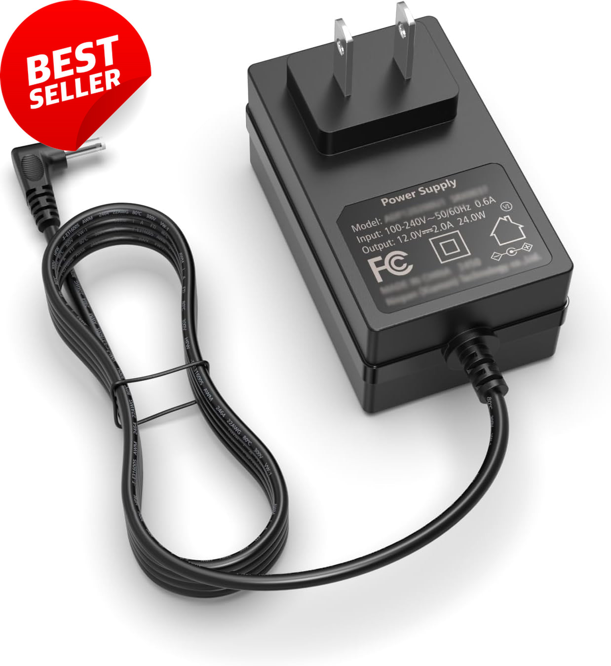 12V 2A 7.5Ft Charger for Gateway GWTC116 GWTN141 GWTN156 GWNC21524 Laptop