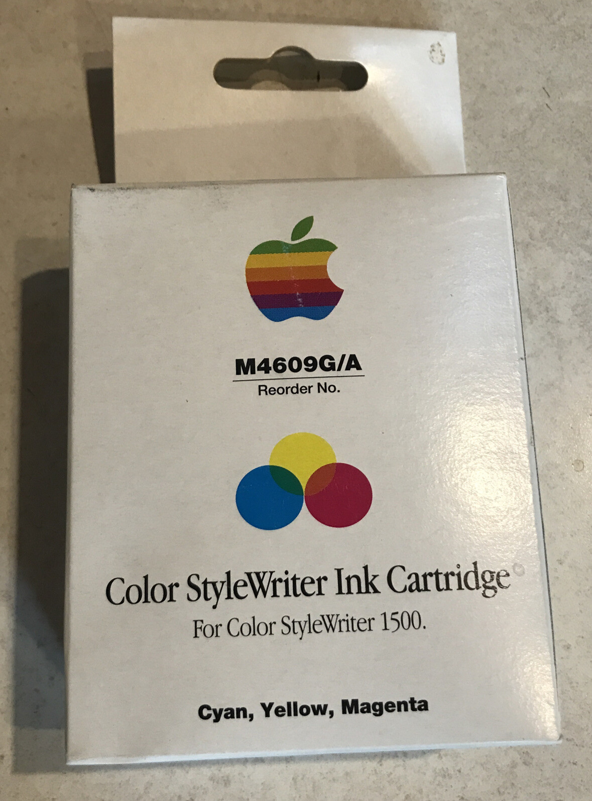 NOS Genuine Apple Color StyleWriter 1500 Color Ink Cartridge Sealed M4609G/A