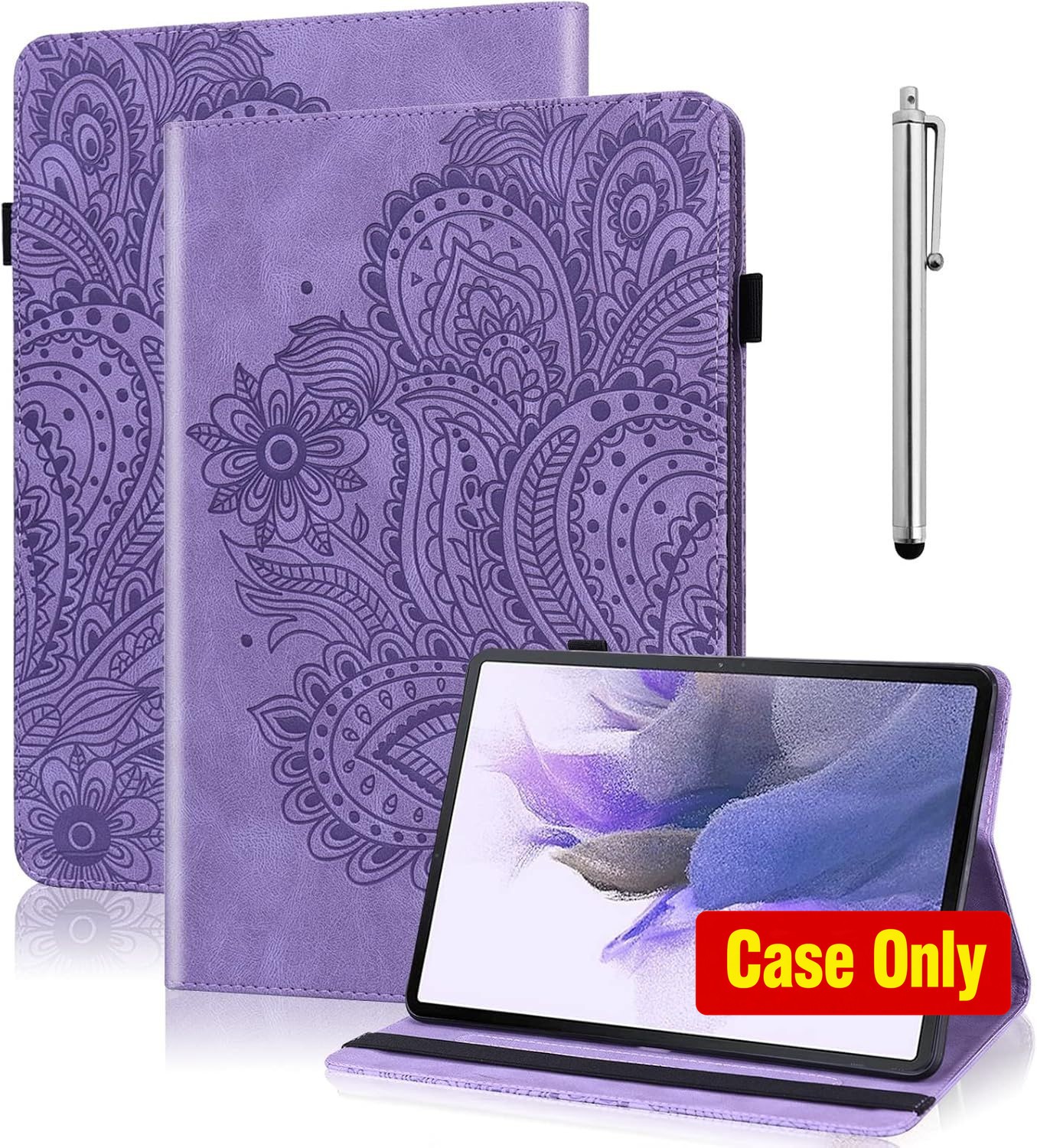 VODEFOX Purple PU Leather Protective Case for 11 Inch Samsung Galaxy Tab A11/A9