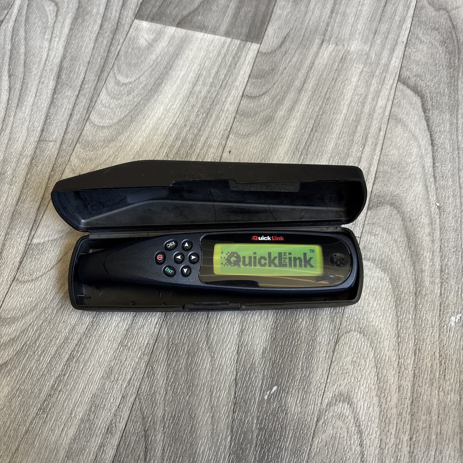 Vintage WizCom Quick Link Pen Handheld Scanner Super Pen 1999 w/case 