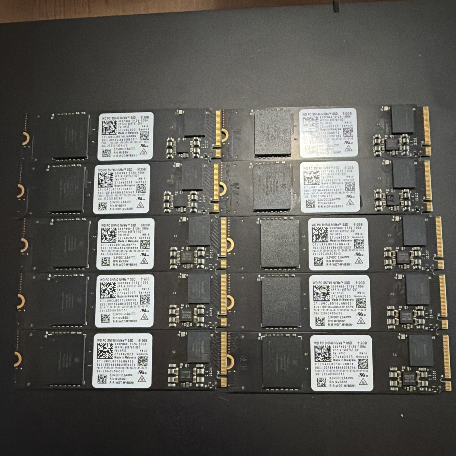 Western Digital WD PC SN740 512GB M.2 2280 NVMe Internal SSD SDDPNQD-512G