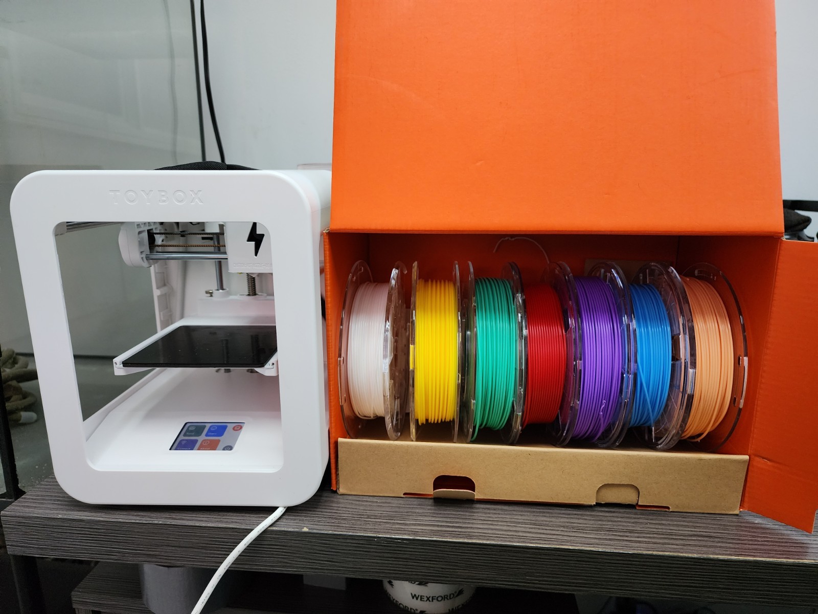 ToyBox Alpha 3 3D Kid-Friendly Printer with 7 Food Spools