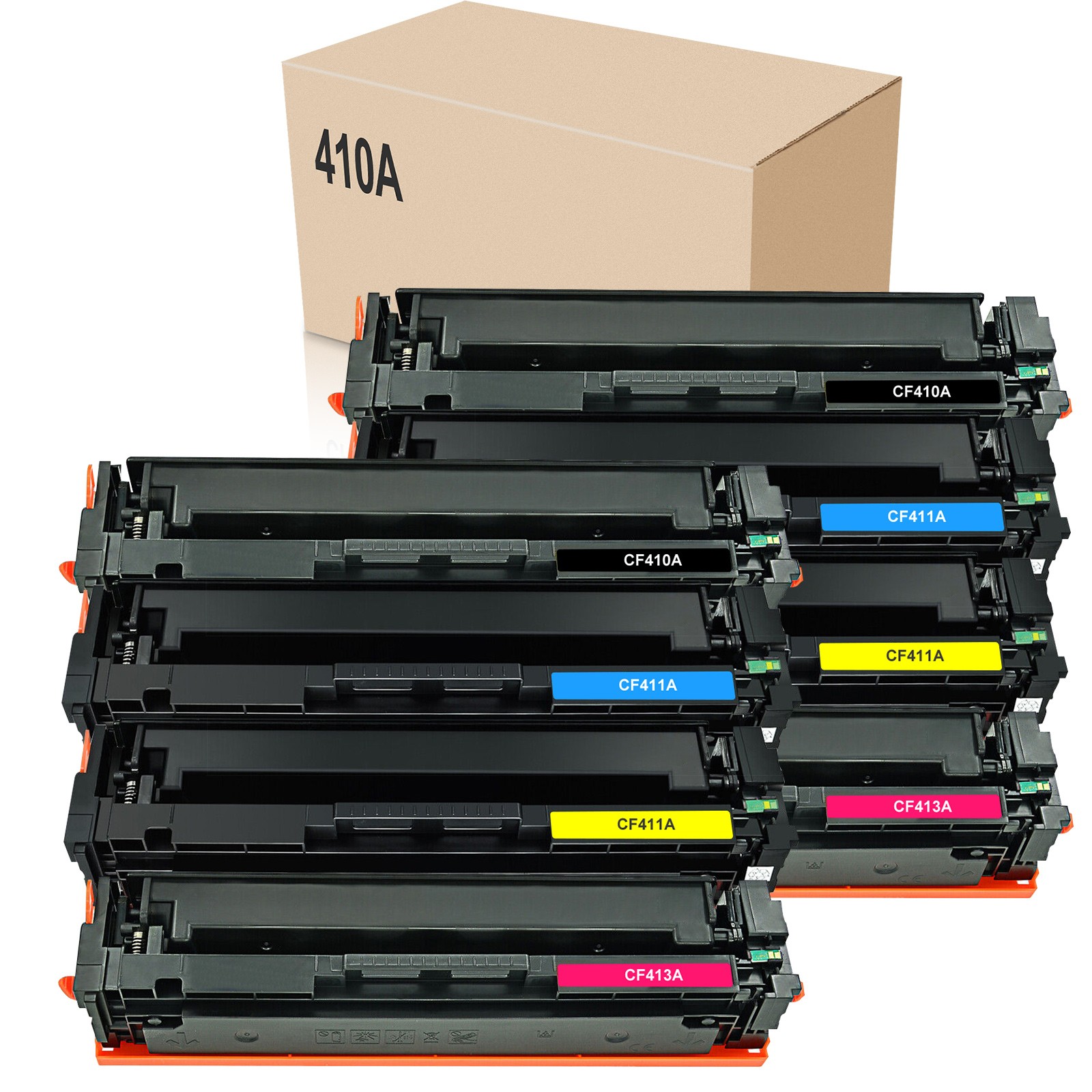 8PK CF410A-CF413A Toner Set for HP Color LaserJet Pro M477fdw M477fnw M477fdn
