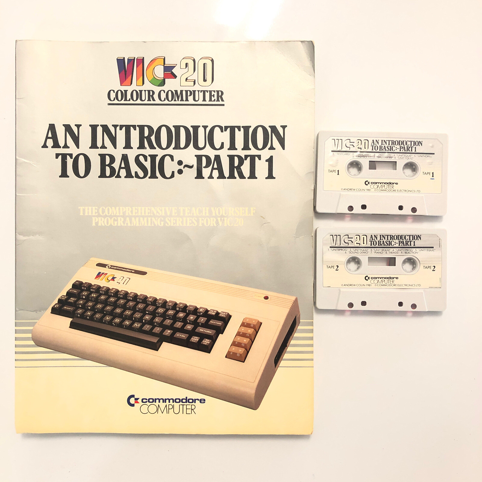 C64 An Introduction To Basic Part 1 Cased Commodore 64 VIC 20 Cassettes Book