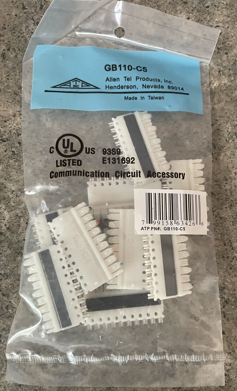 Allen Tel Cat 5e 110 System Connector GB110-C5 10-Pack Qty 24 bags