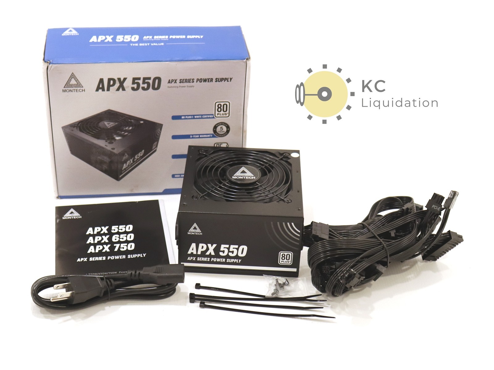 Montech APX 550 APX Series Power Supply 20+4 Pin