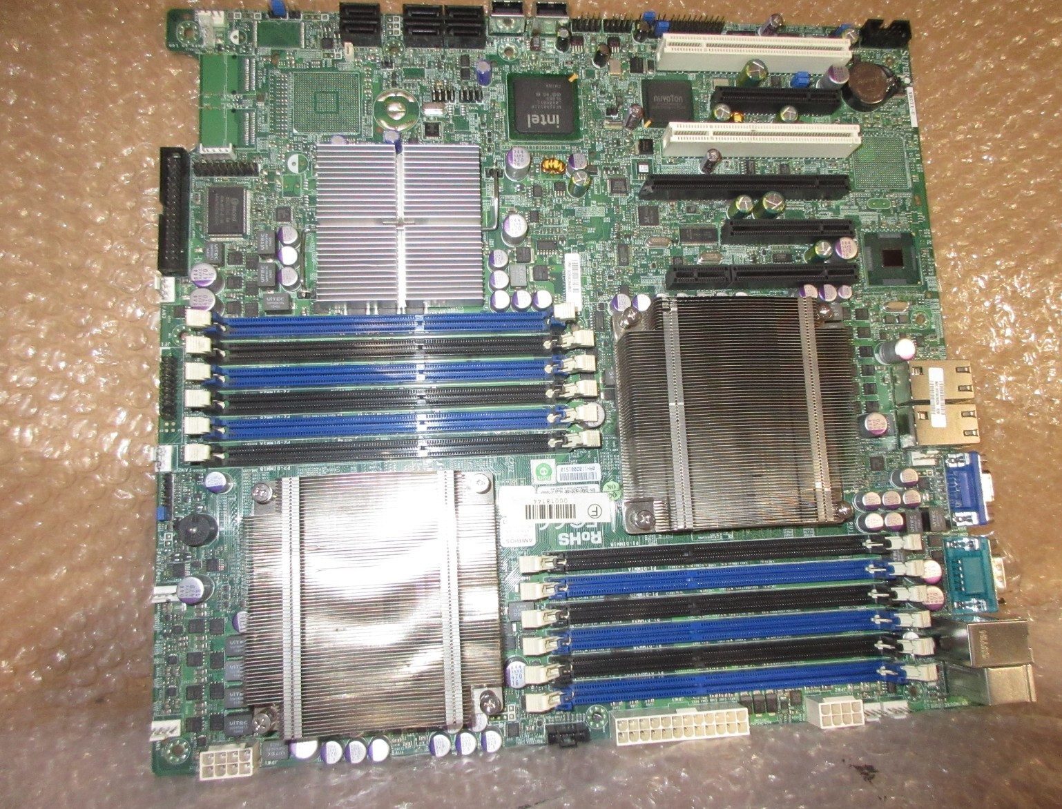 SUPERMICRO X8DTI-F MOTHERBOARD W/PROCESSOR/HEATSINK