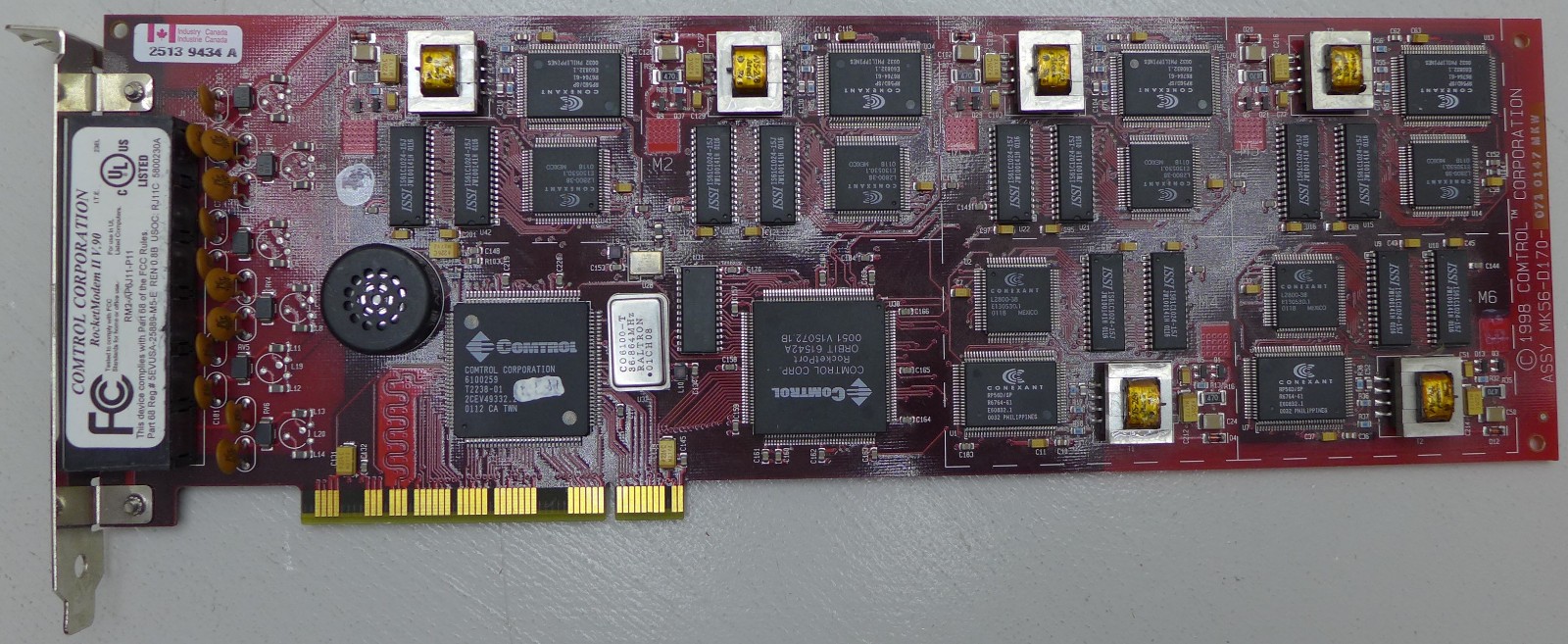 Comtrol 98110-7 RocketModem II V.90 6 Port PCI Adapter