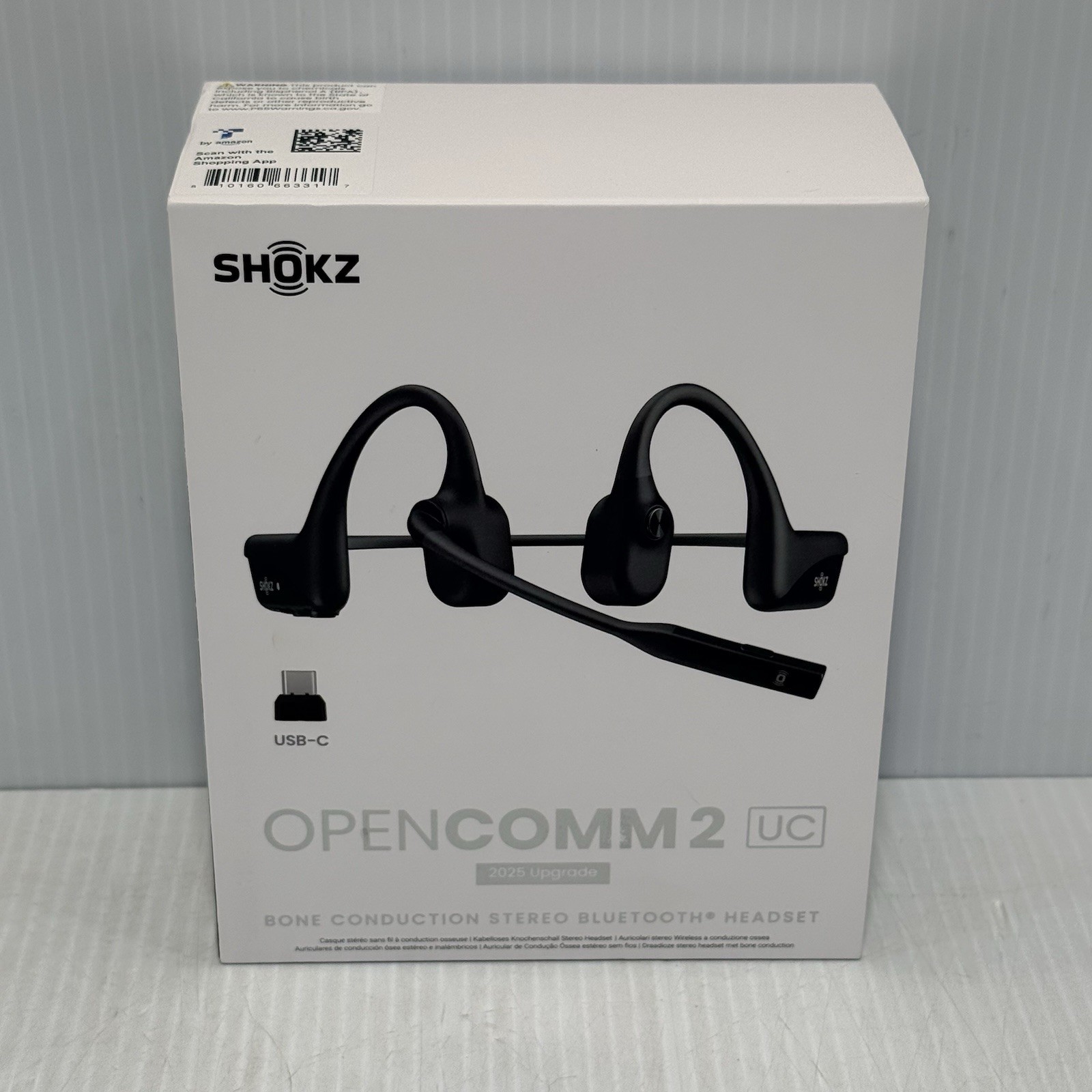 Shokz OpenComm2 UC 2025 Upgrade - Open-Ear Wireless Computer Headset with Boom M