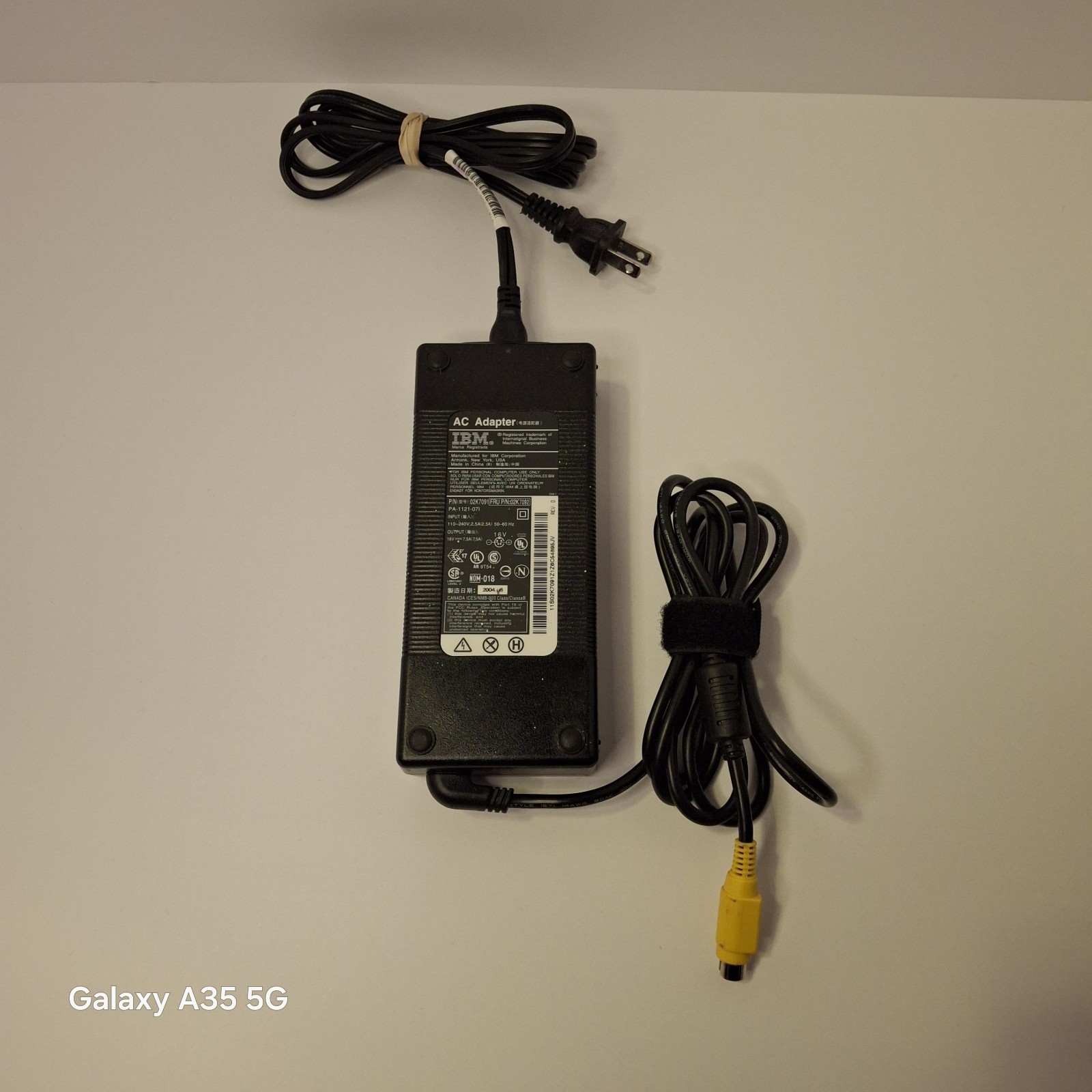 Original IBM PA-1121-071 AC Adapter 16V 7.5A Power Adapter 02K7091 4-Pin Female