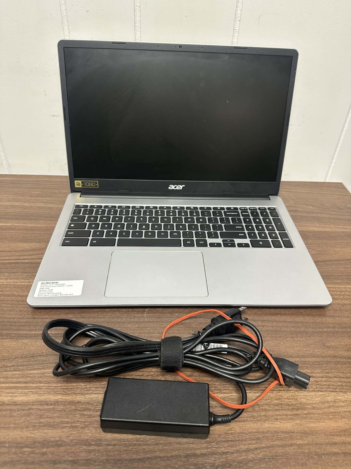 Acer Chromebook CB315-4H C7A1 15. Inch Silver Laptop Intel Celeron N4500 1.1