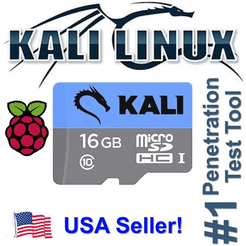 Kali Linux 2024.1 for Raspberry Pi micro SD Card for RPI 2, 3, 4 & 400