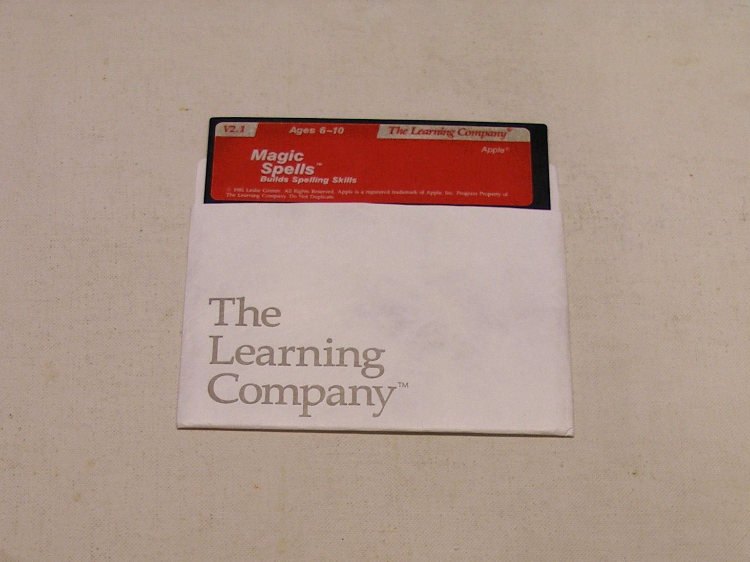Magic Spells by Learning Company for Apple II+, Apple IIe, Apple IIc, Apple IIGS