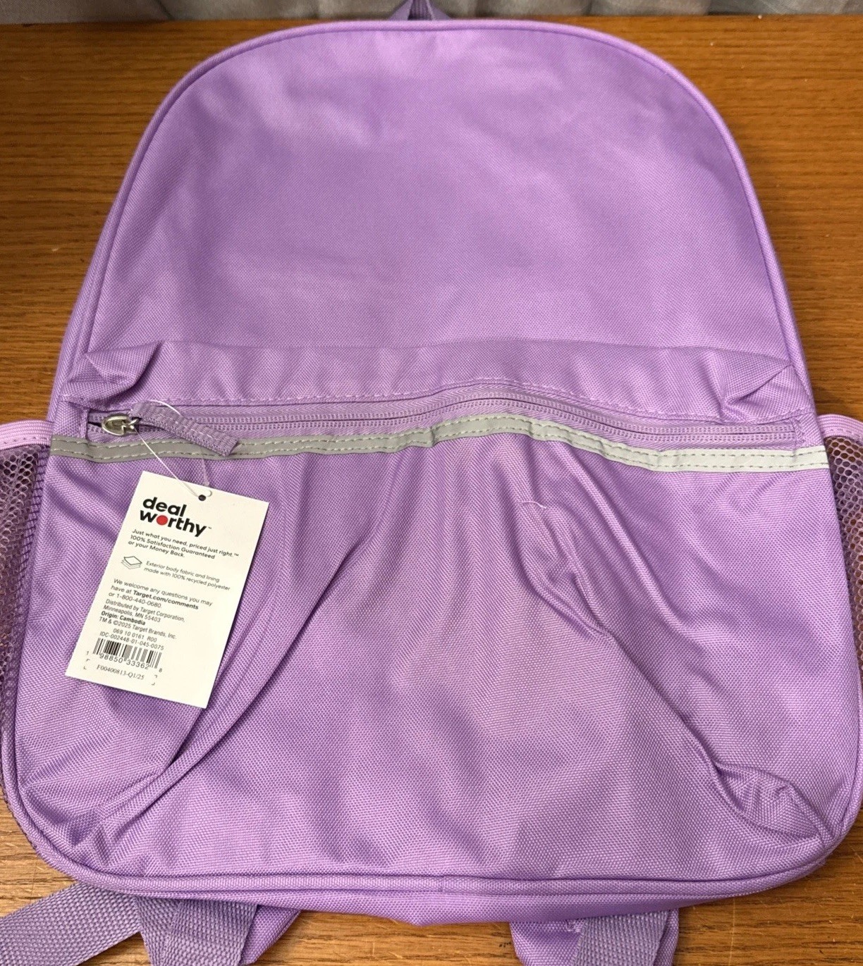 Deal Worthy Lavender Backpack Fits 15" Laptop • Lightweight School Travel Bag