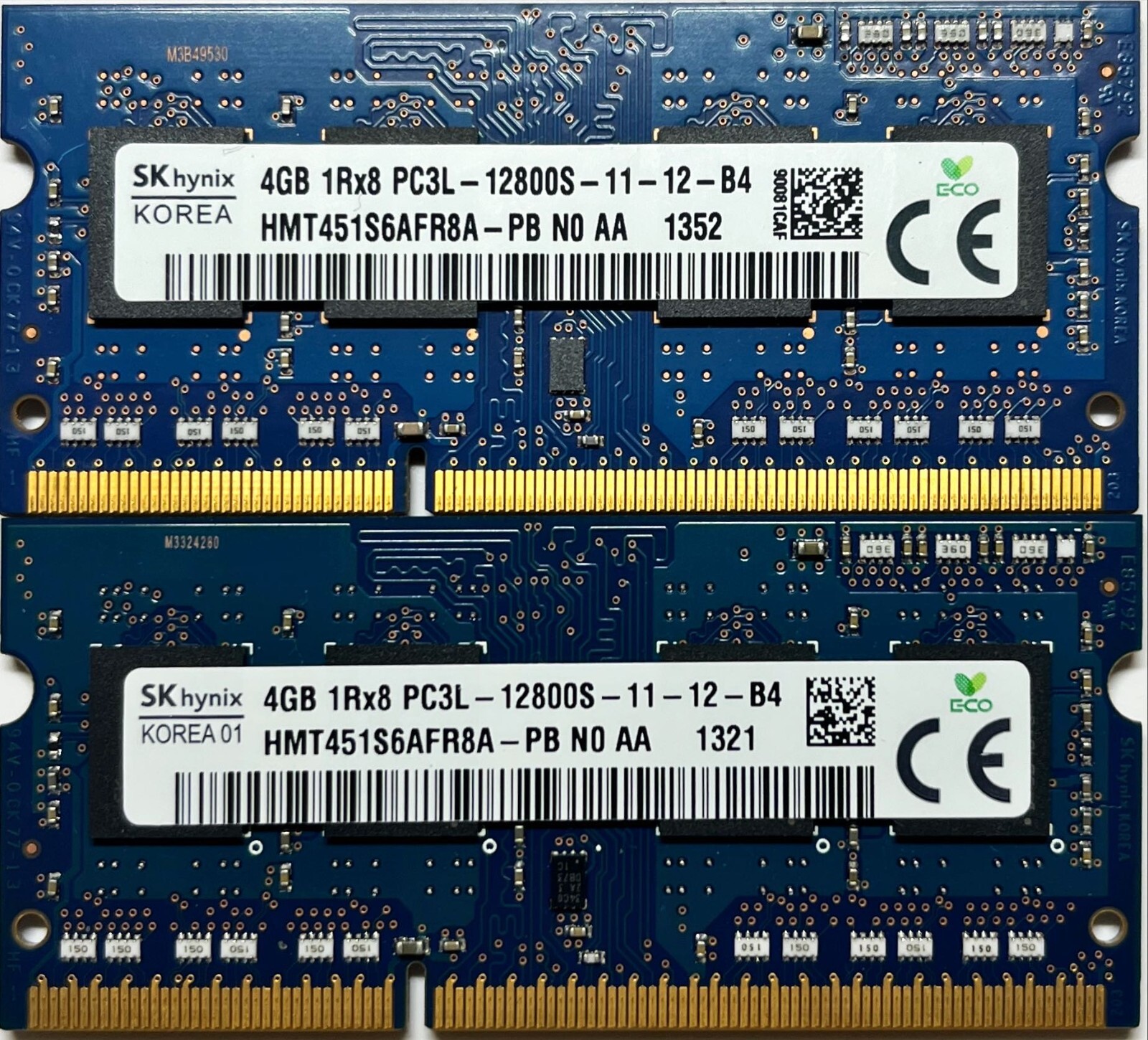 Hynix 8GB (2x4GB) DDR3L 1600MHz SO-DIMM Laptop RAM - Tested