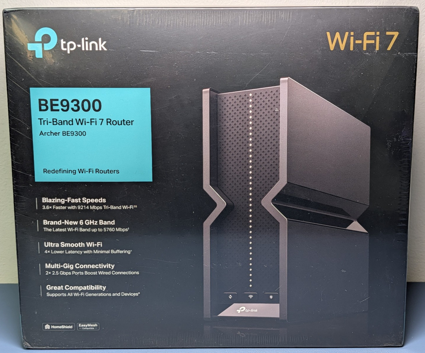 TP-Link Archer BE9300 Tri-Band WiFi 7 Router 9.2Gbps 2.5G NEW SEALED