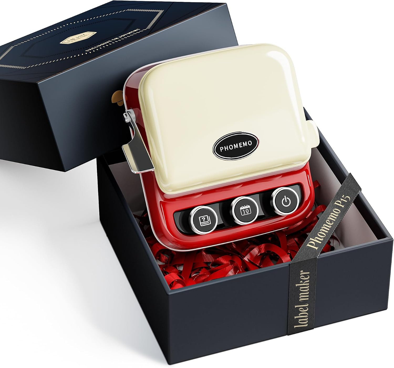 P15 Ribbon Printer, Bluetooth Label Maker for Gift Wrap & Business