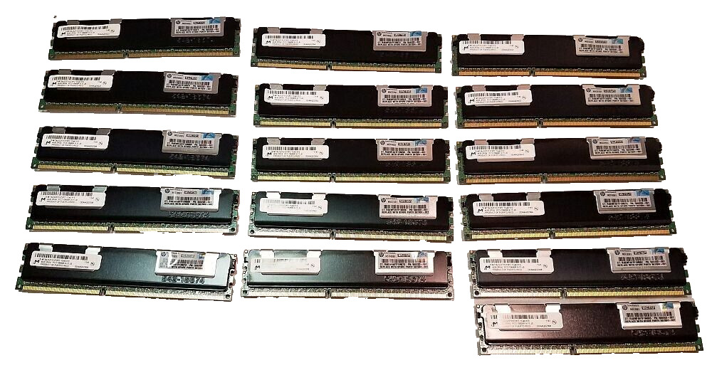 16x Micron 4GB DDR3-1333 PC3-10600R MT36JSZF51272PZ-1G4 Memory Ram Used Working