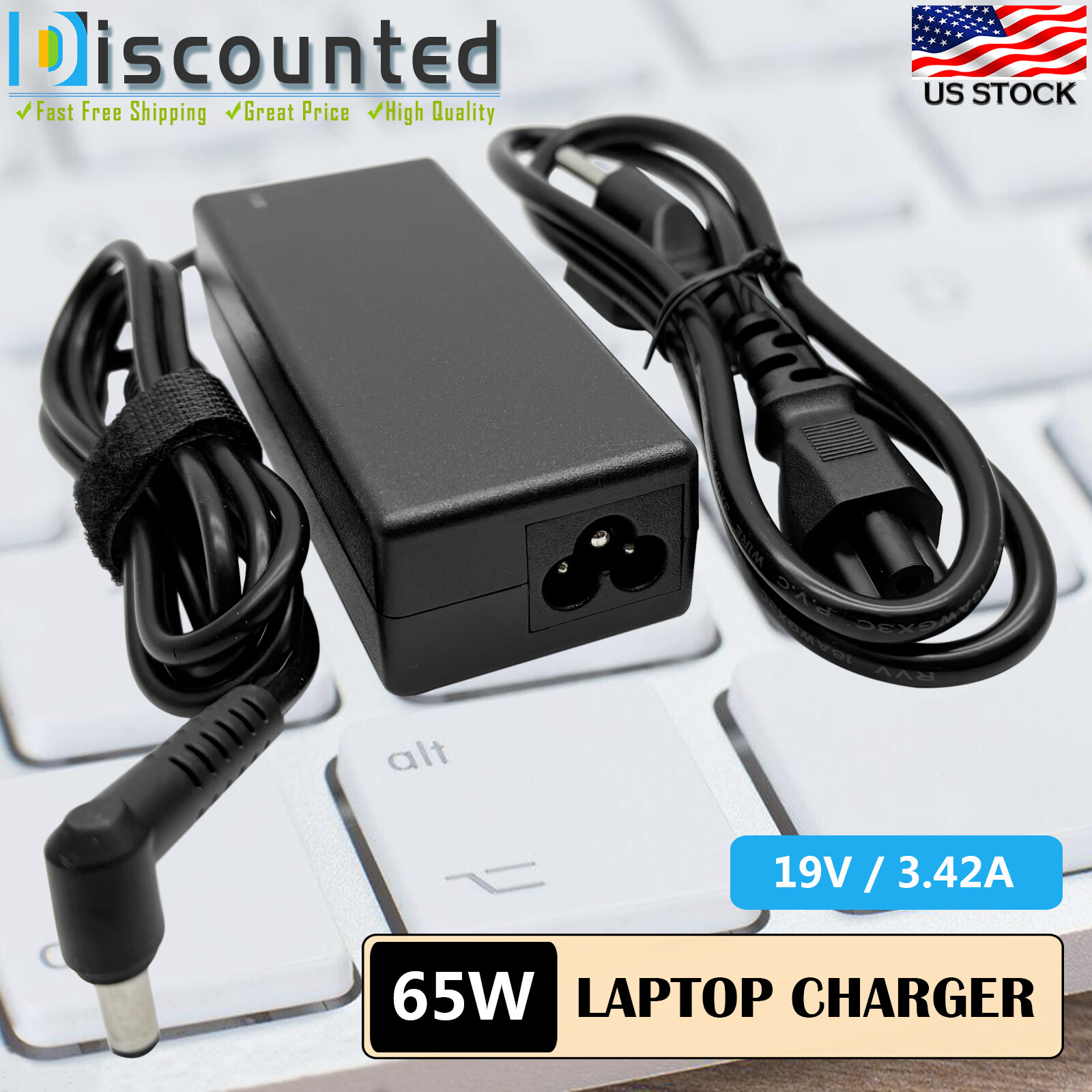 AC Power Adapter Cord Charger For ASUS U56E-RBL8 U56E-RBL5 U56E-BAL7 U52F 65W