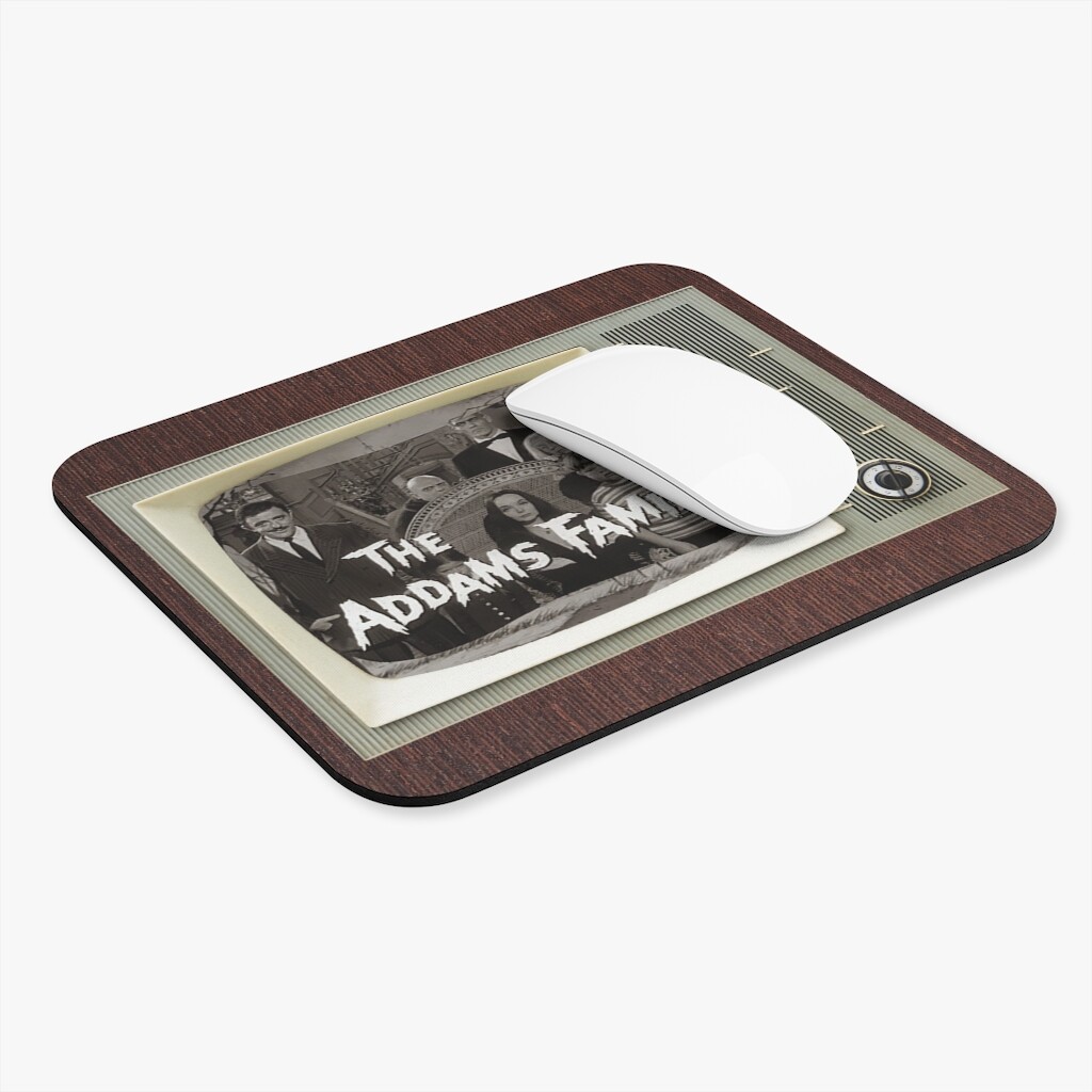 Addams Family TV Show Retro TV Design Mouse Pad (Rectangle)