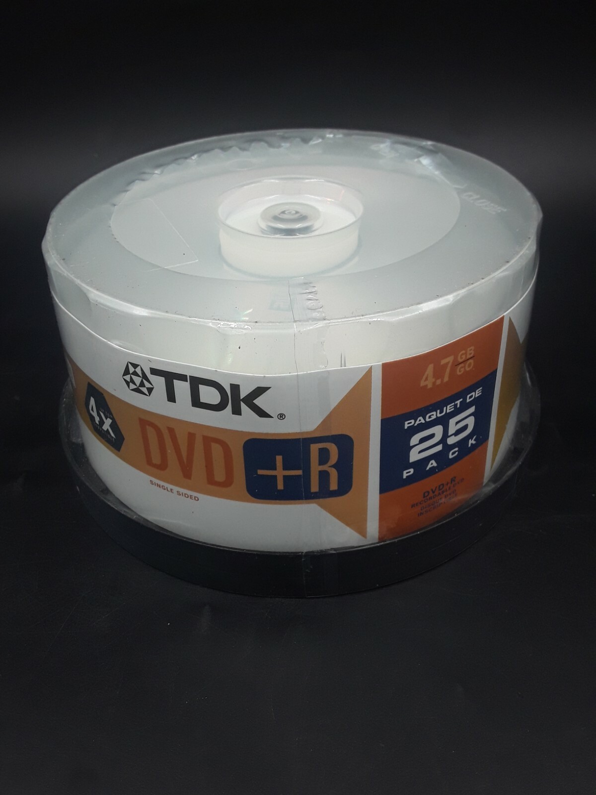 TDK DVD+R 25pk  4.7 GB Brand NEW FACTORY SEALED 