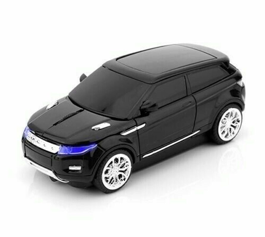 LED Headlights 2.4G Wireless Optical Sports Car Wireless Mouse