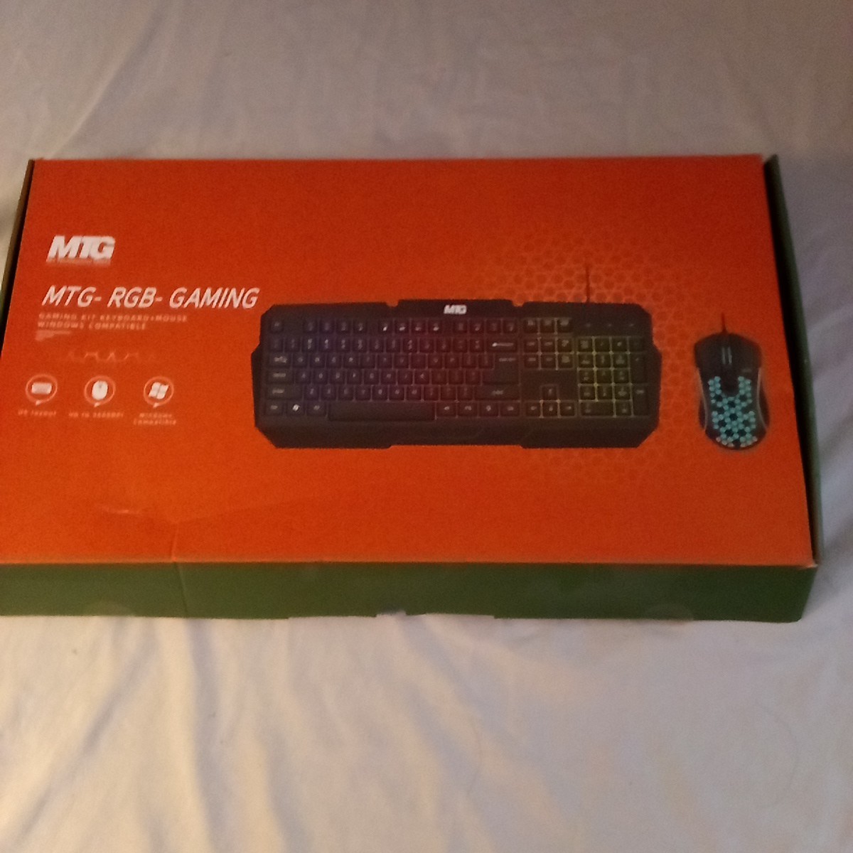 MTG-RGB Gaming Wired Keyboard Mouse Open Box My Technology Geeks