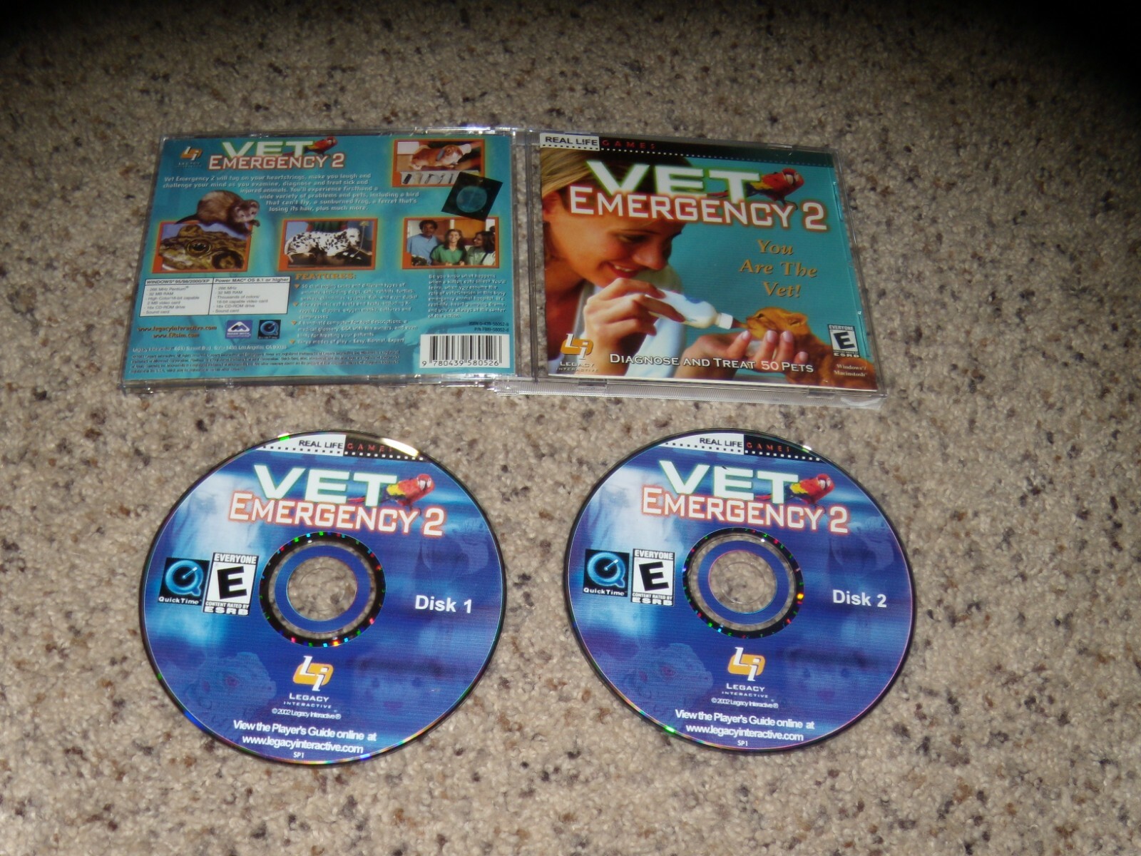 Vet Emergency 2 Your Are the Vet (PC, 2002) Game