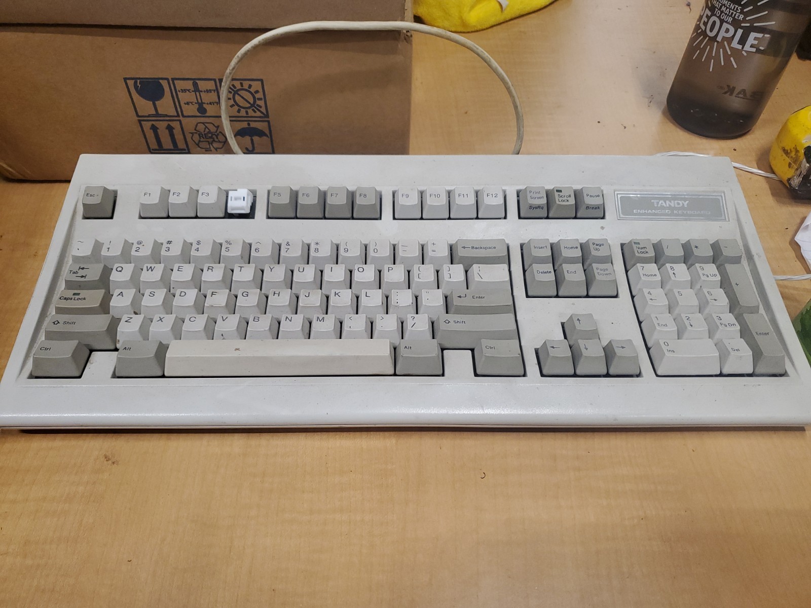 Vintage Tandy Enhanced Mechanical Computer Keyboard AS IS