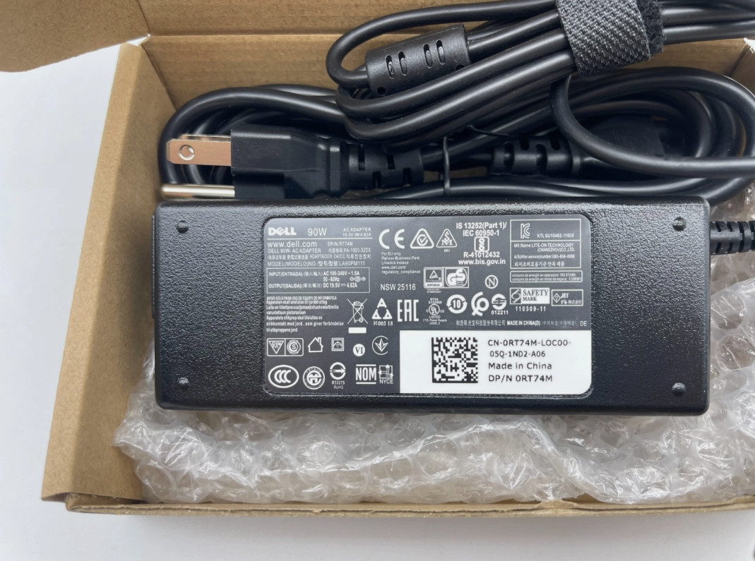 OEM Genuine 90W 4.5*3.0mm Adapter Charger For Dell RT74M 0VRJN1 VRJN1 LA90PM111