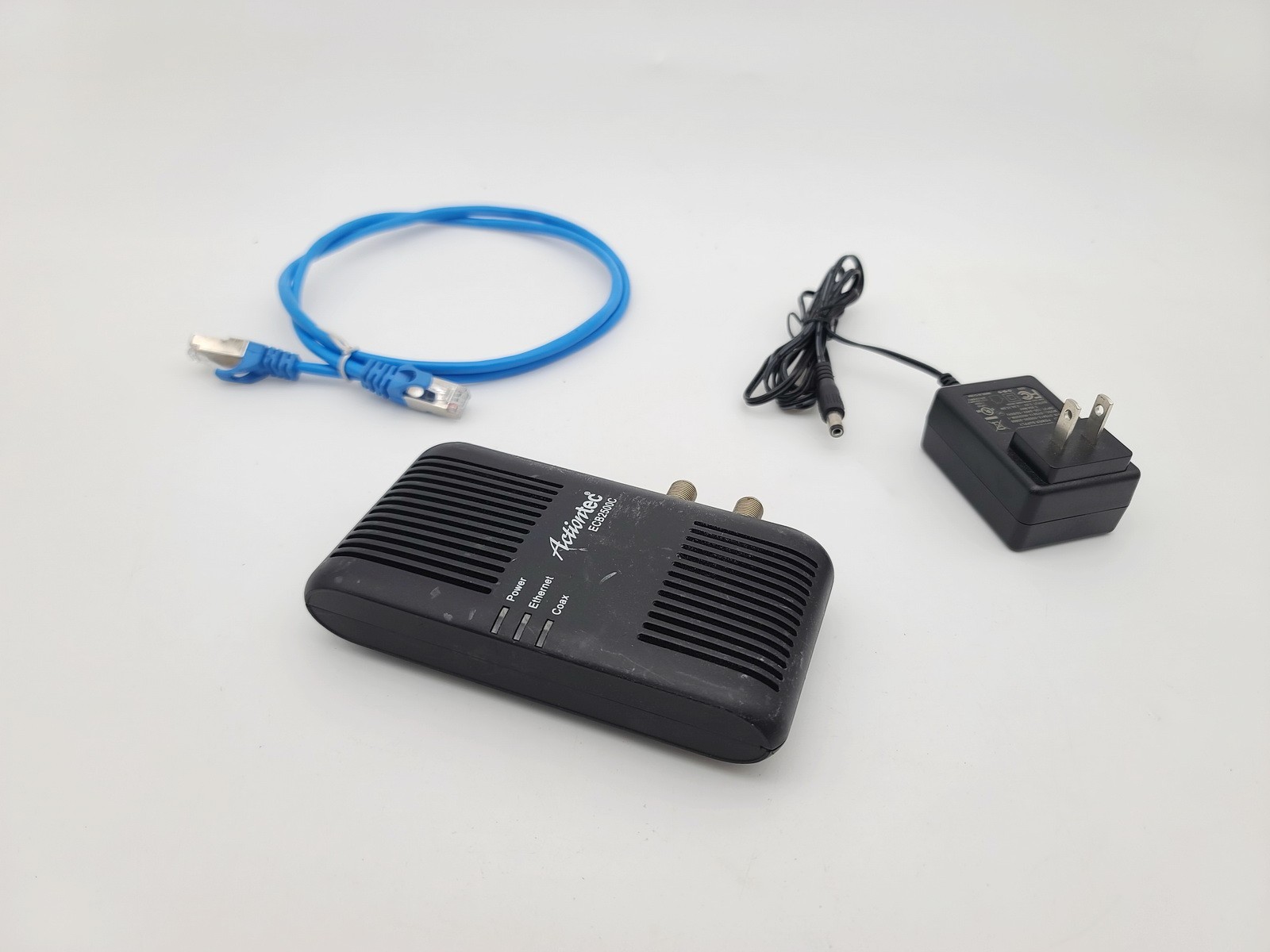 ACTIONTEC ECB2500C MOCA ETHERNET OVER COAX NETWORK ADAPTER BRIDGE PORT W CABLE