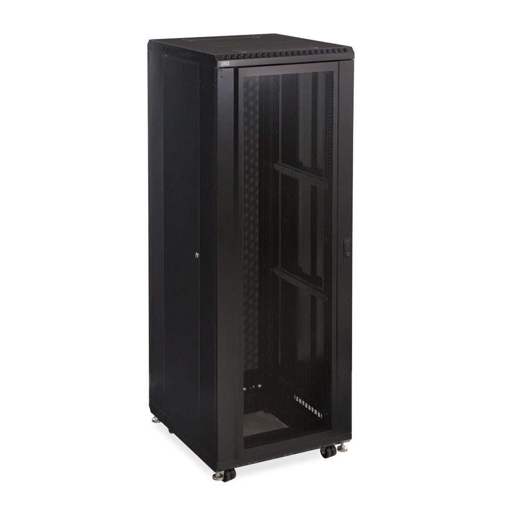 Kendall Howard 37U LINIER® Server Cabinet - Convex Doors 24" Depth 3105-3-024-37