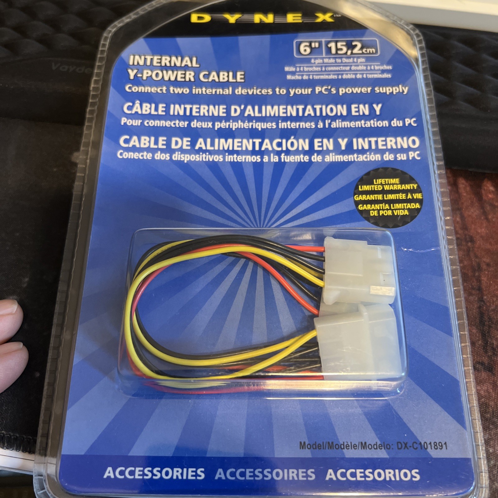 DYNEX INTERNAL Y-POWER CABLE 6" 15.2cm DX C101891