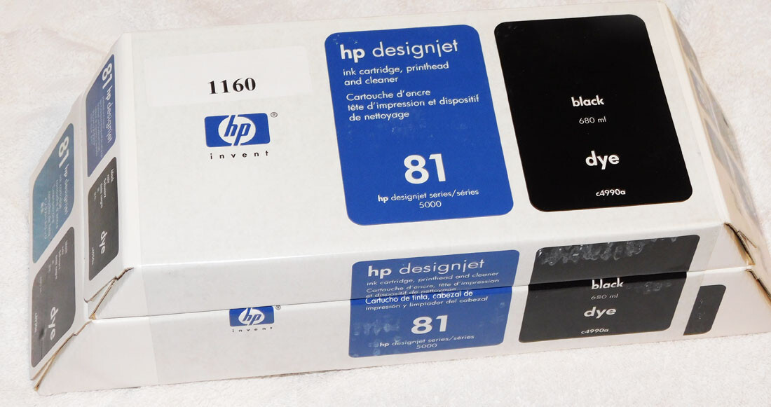 HP 81 Black INK & Printhead & Cleaner C4990A VALUE PACK - DJ 5000 5500 5500ps