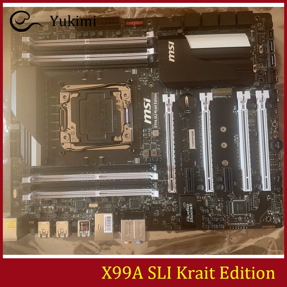 FOR MSI X99A SLI Krait Edition DDR4*4 LGA2011-3 128GB ATX Ｍotherboard Test OK