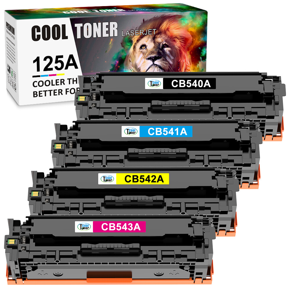 4PK HY CB540A Toner Cartridge For HP 125A Laserjet CP1215 CP1518ni CM1312 M276n