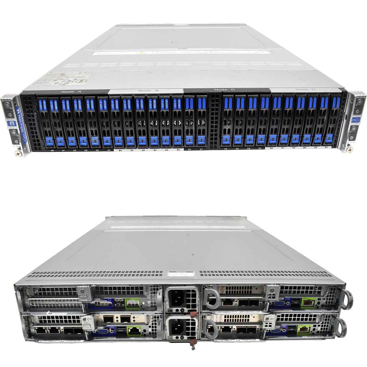 NetApp HCI Supermicro Node Server NAF-1701 3x Node 2x PSU 2200W CSE-217B 24x SFF