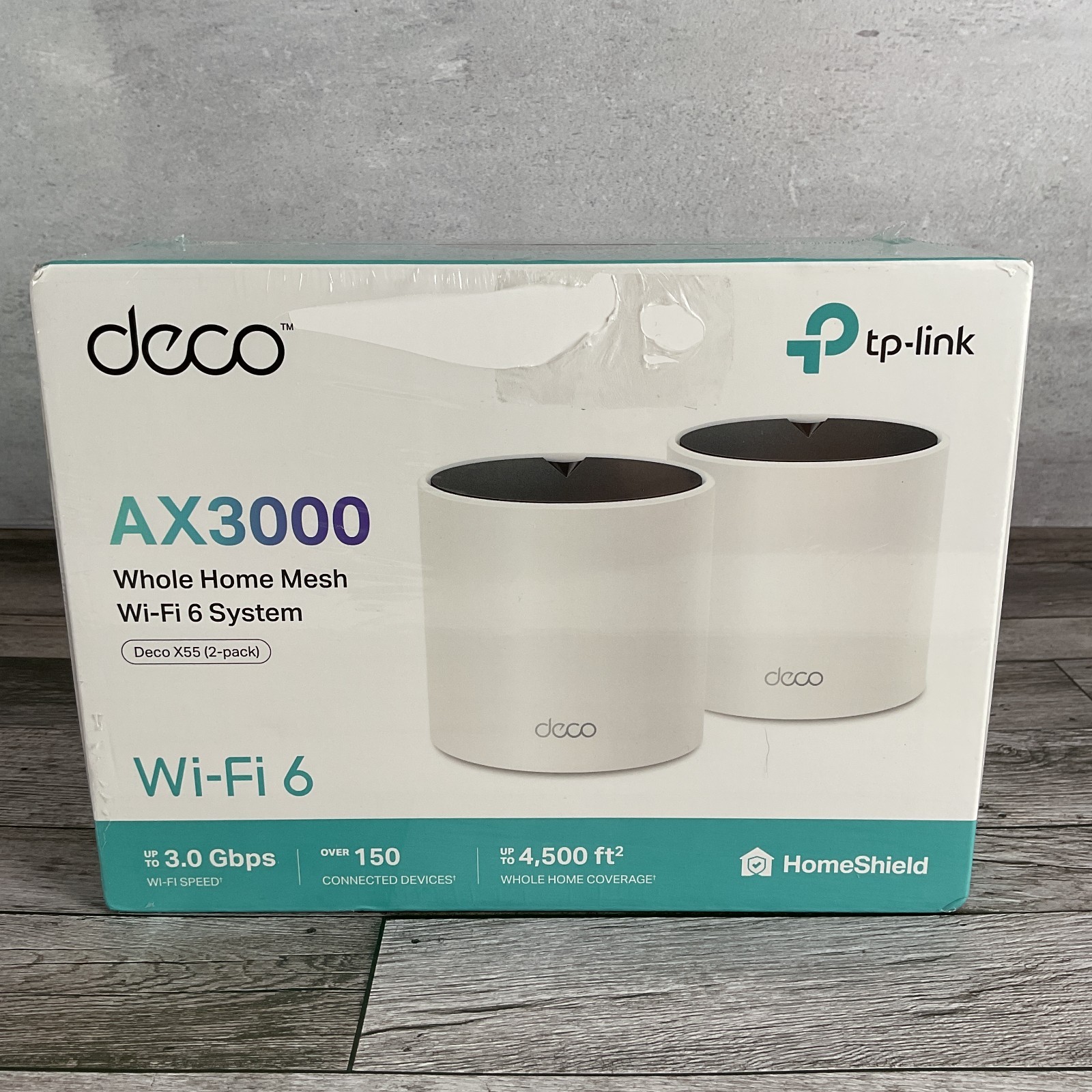 TP-LINK Deco X55 AX3000 Mesh Wi-Fi 6 System (2pack) 4500 Sq.Ft - New