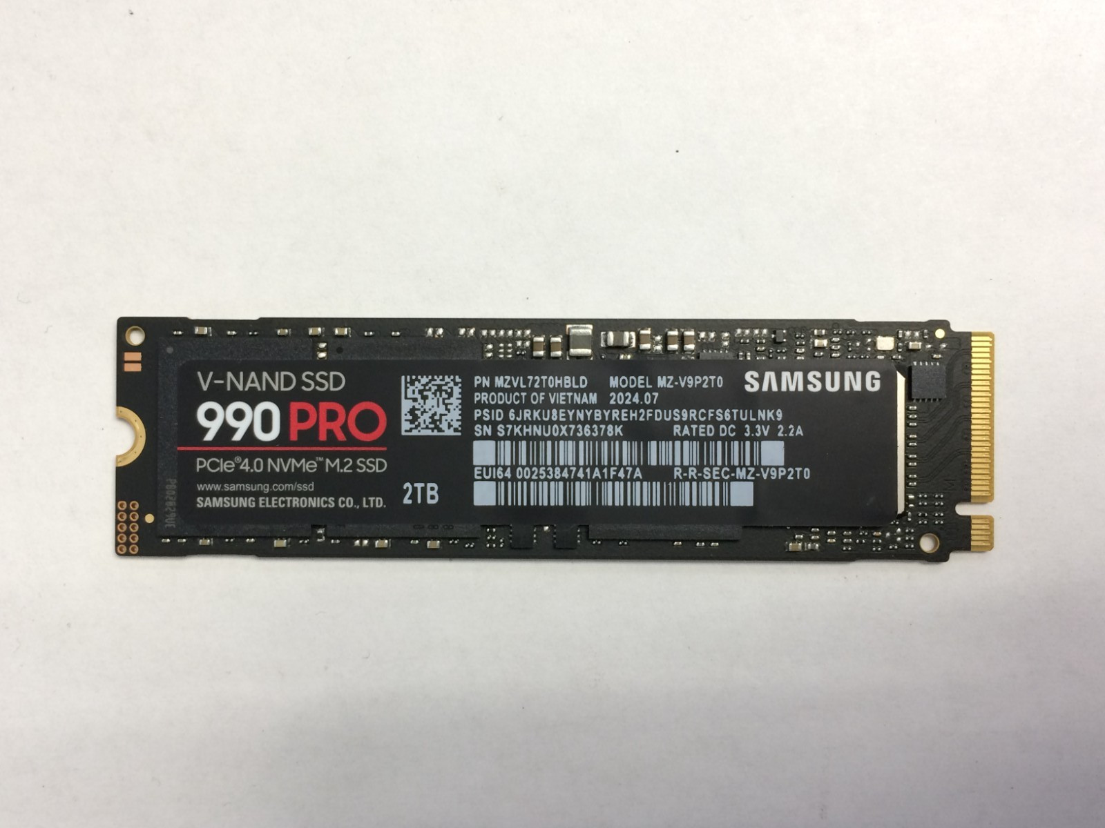 Samsung 990 PRO and 990 EVO PLUS 2TB M.2 NVME PCIE 4.0 SSD