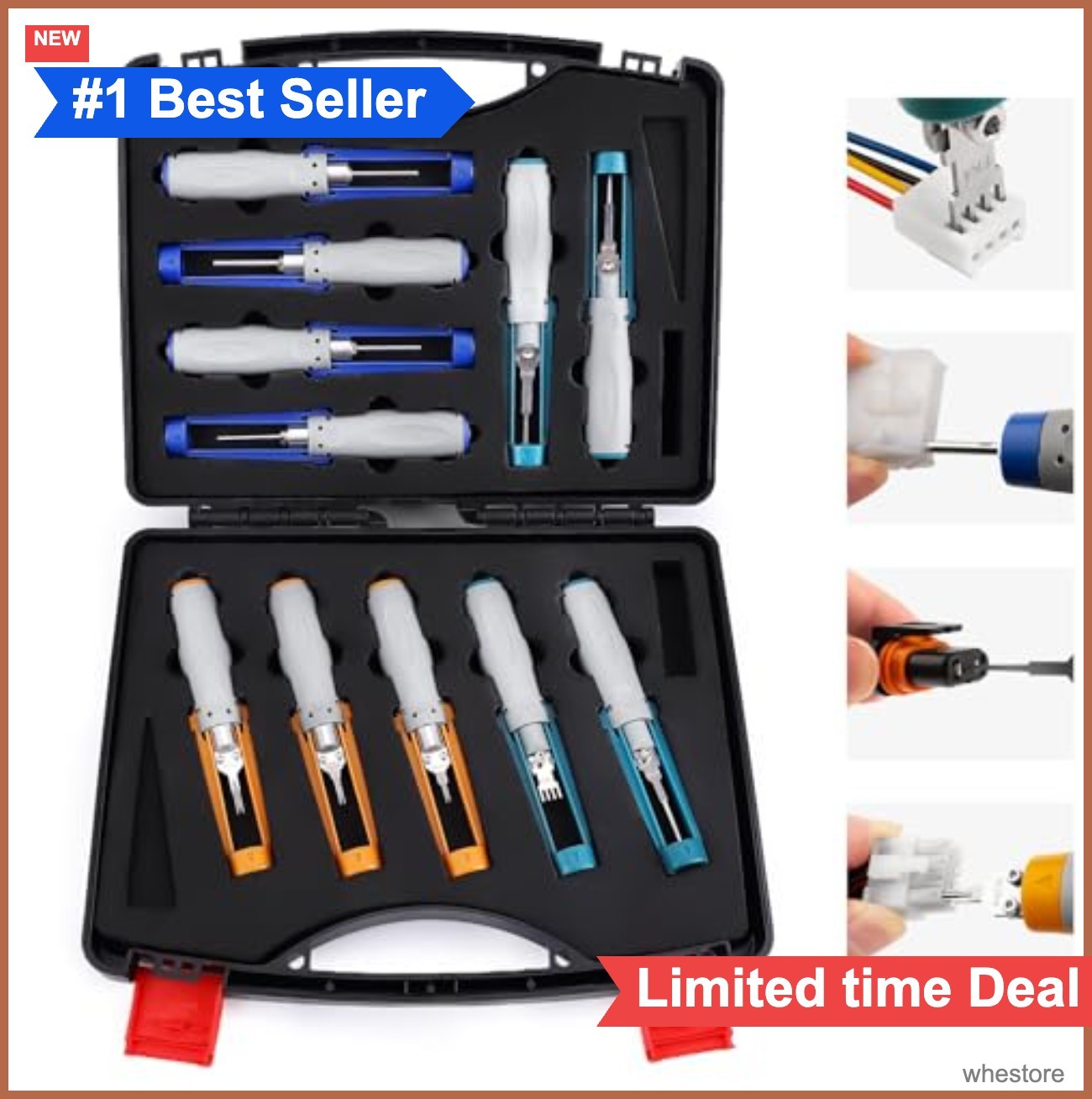 Pin Removal Tool Kit 11 Piece Molex Mini-Fit Micro-Fit 0.062 0.093 Terminal