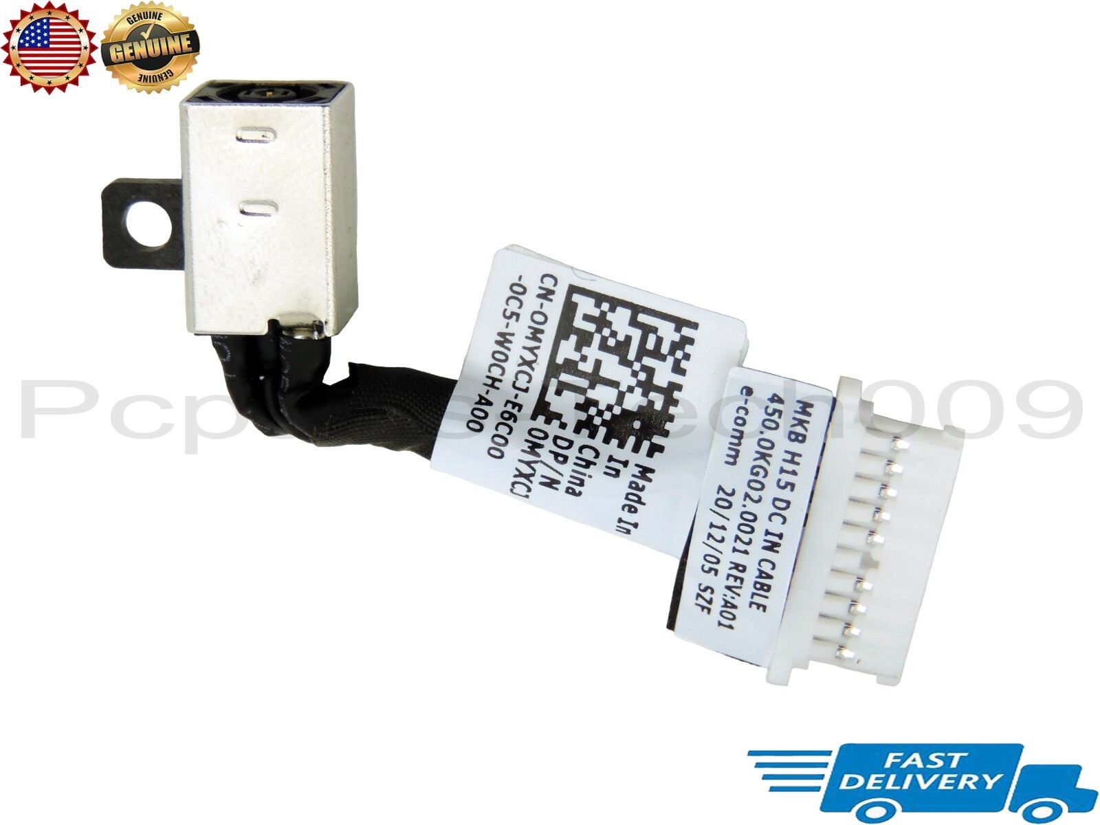 For Dell Inspiron 7501 MKB H15 DC Power Jack IN Cable 0MYXCJ 450.0KG02.0021