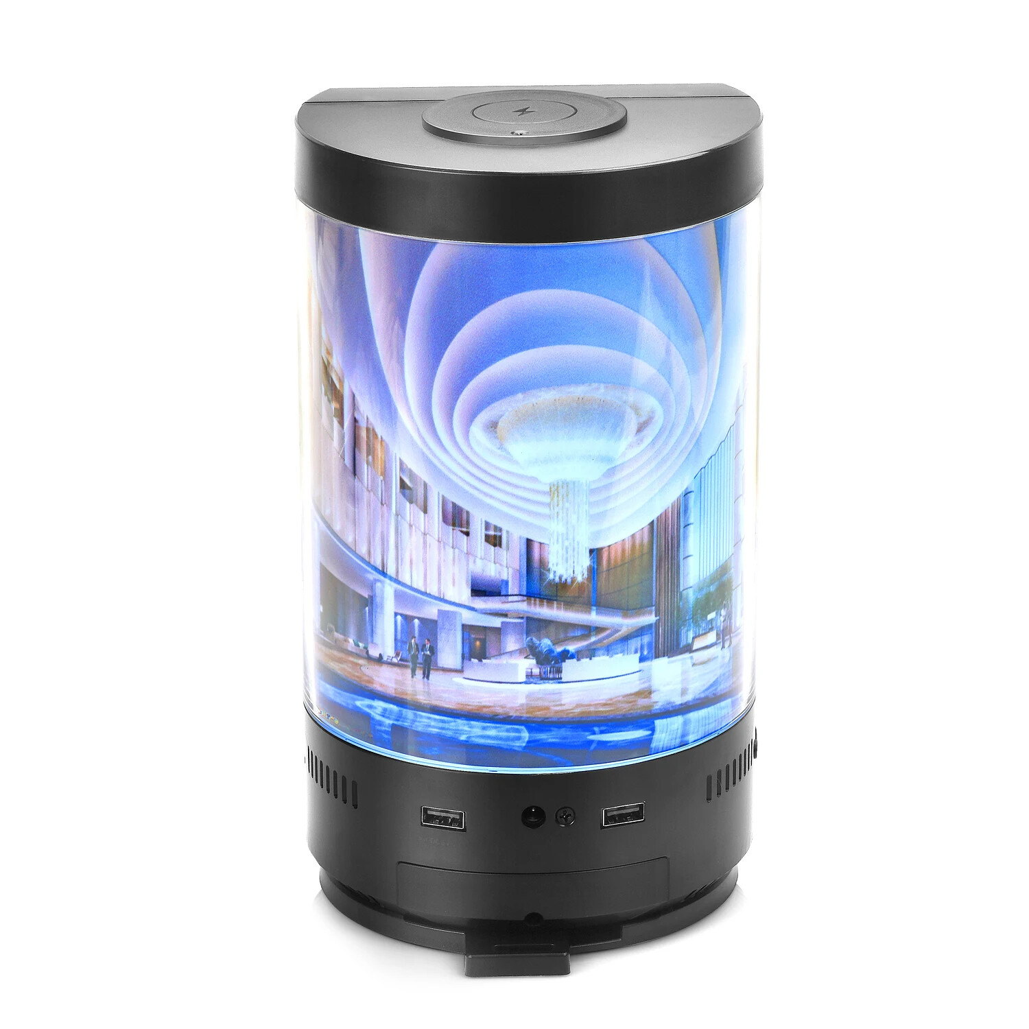 LCD 7 Inch Touch Screen with 15w Wireless Charger Table Advertising Display