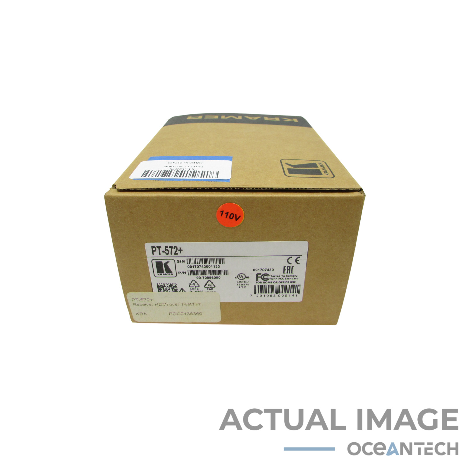 NEW Kramer Electronics HDMI Digital Video over Ethernet Receiver (Model PT-572+)