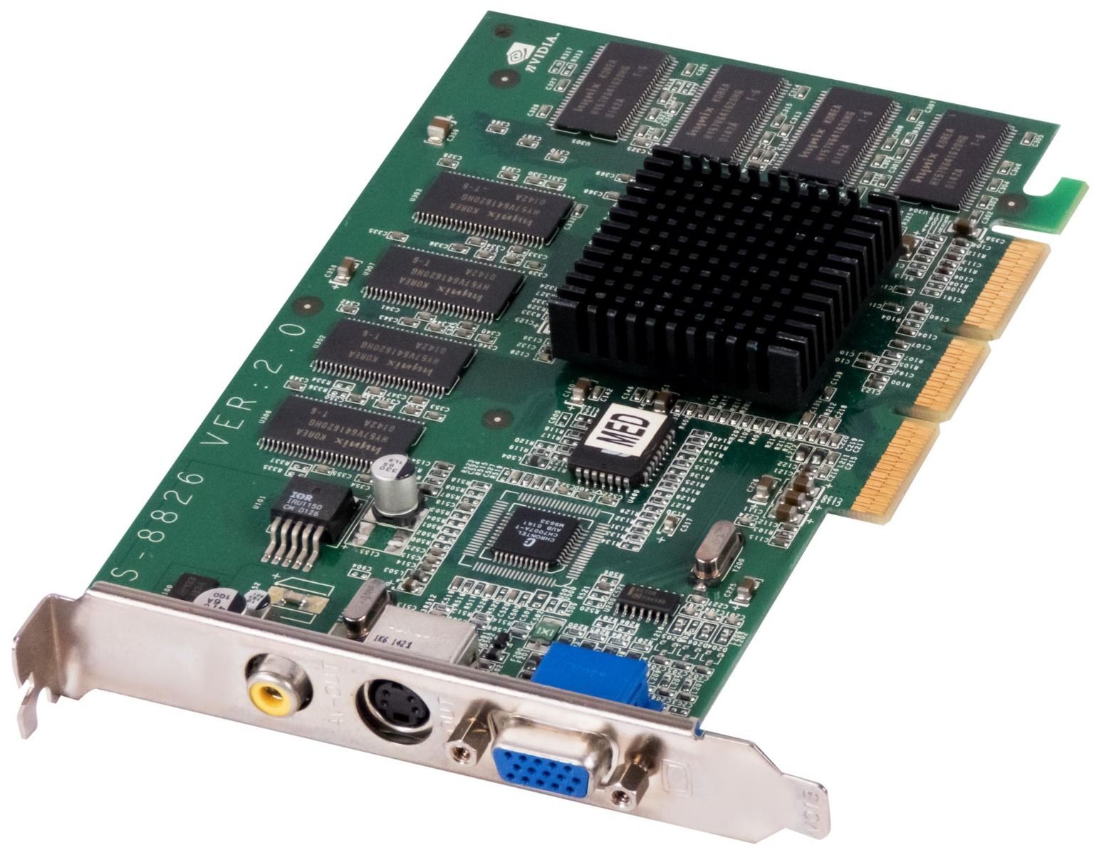 GRAPHICS CARD MSI MS-8826 NVIDIA GeForce2 MX400 64MB DDR S-VIDEO D-SUB 128-BIT