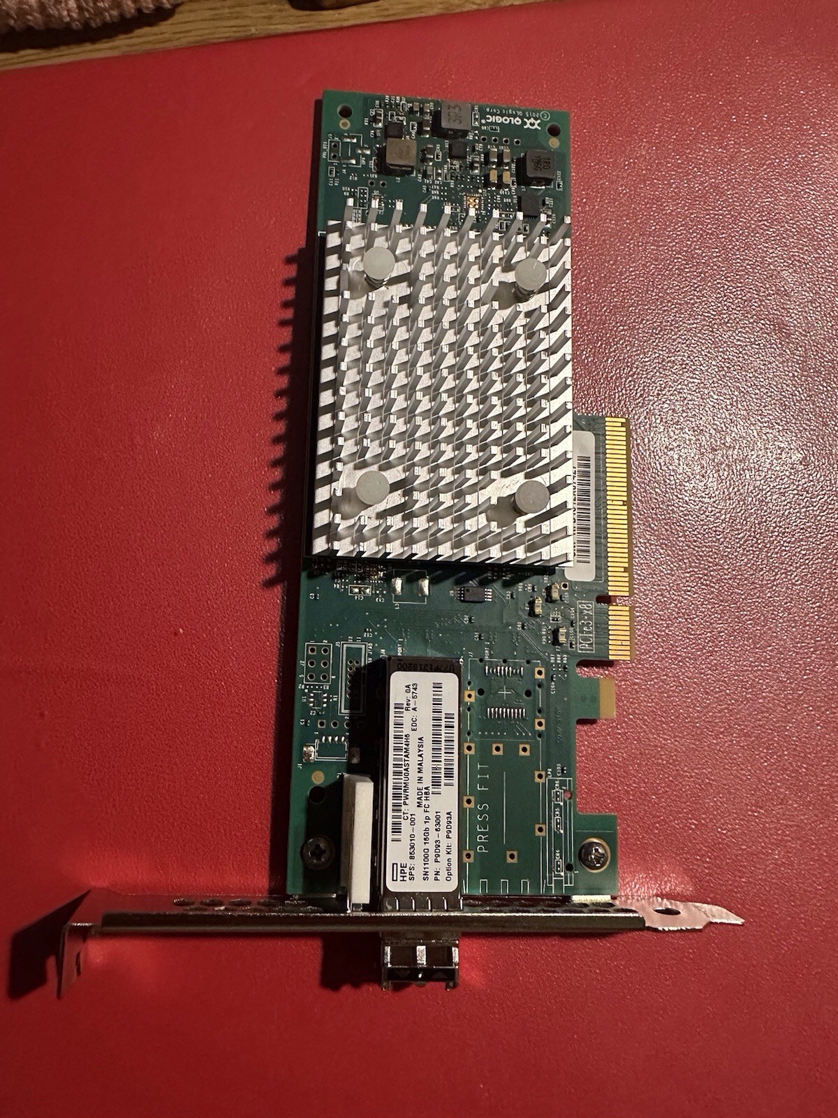 HPE storefabric Sn1100Q 16gb Fibre Channel Host Bus Adapter 